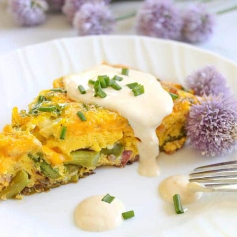 Easy Eggs Benedict Frittata With Hollandaise (Keto Eggs Benedict)