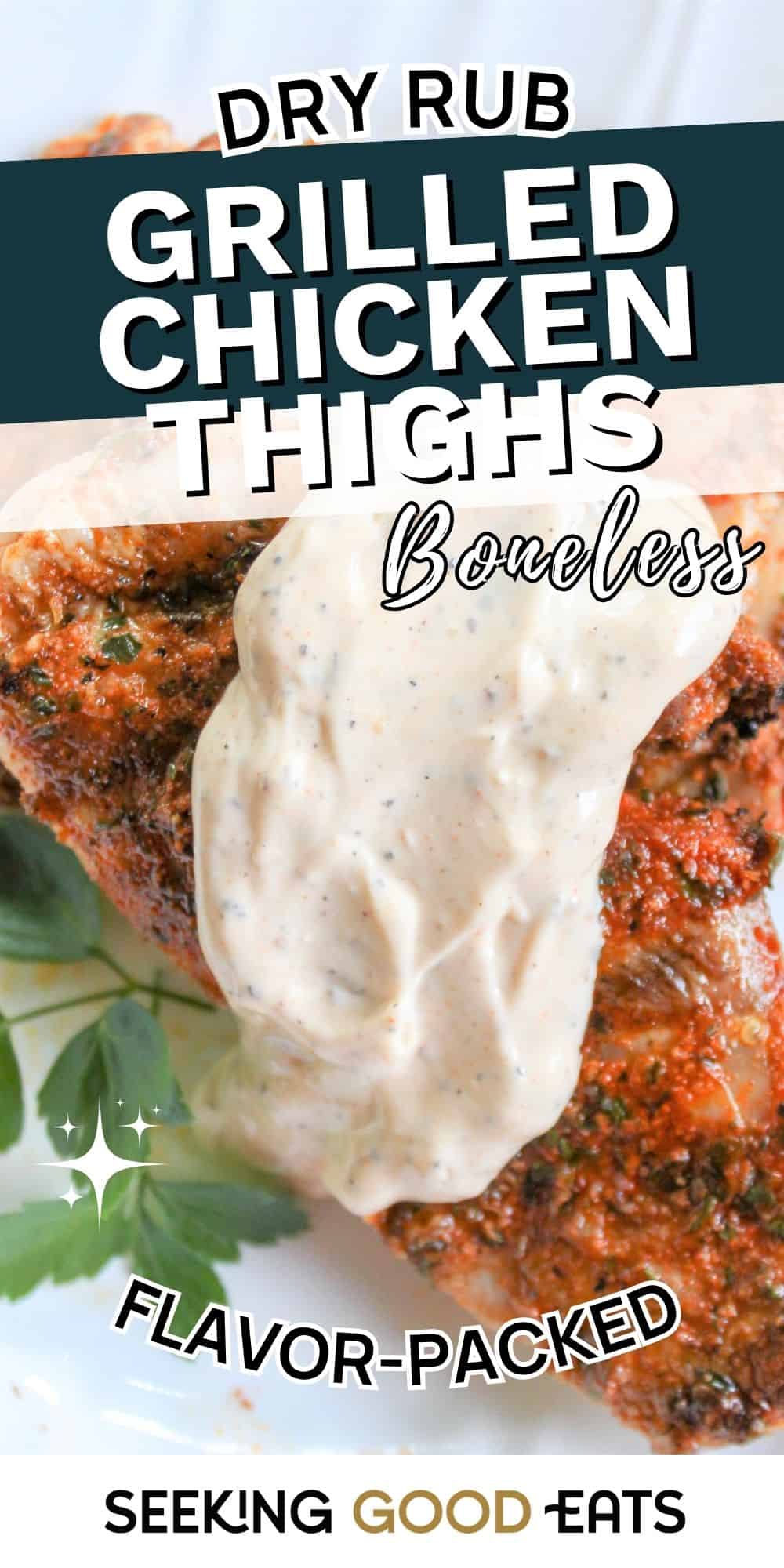High Protein Juicy Dry Rub Grilled Chicken Thighs Boneless