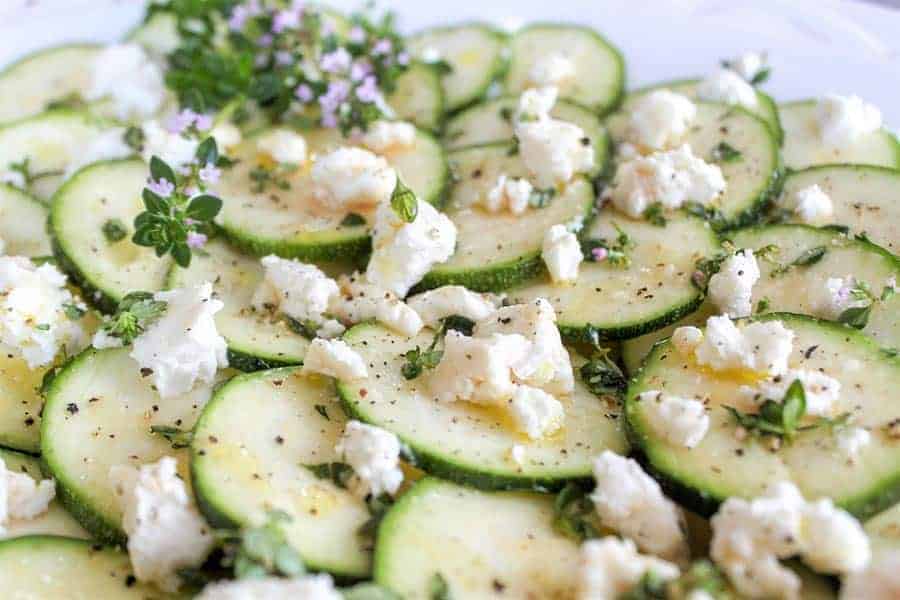 Keto Zucchini Recipe - Zucchini Carpaccio