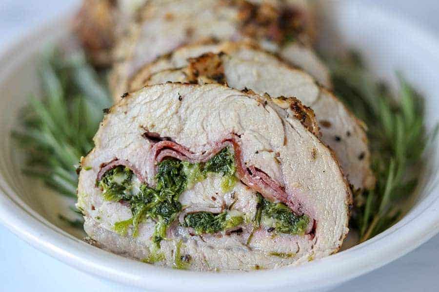 Cordon Bleu Stuffed Pork Loin