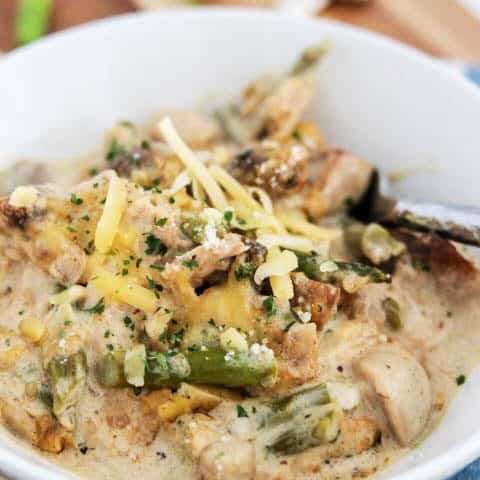 Creamy Chicken and Asparagus Bake