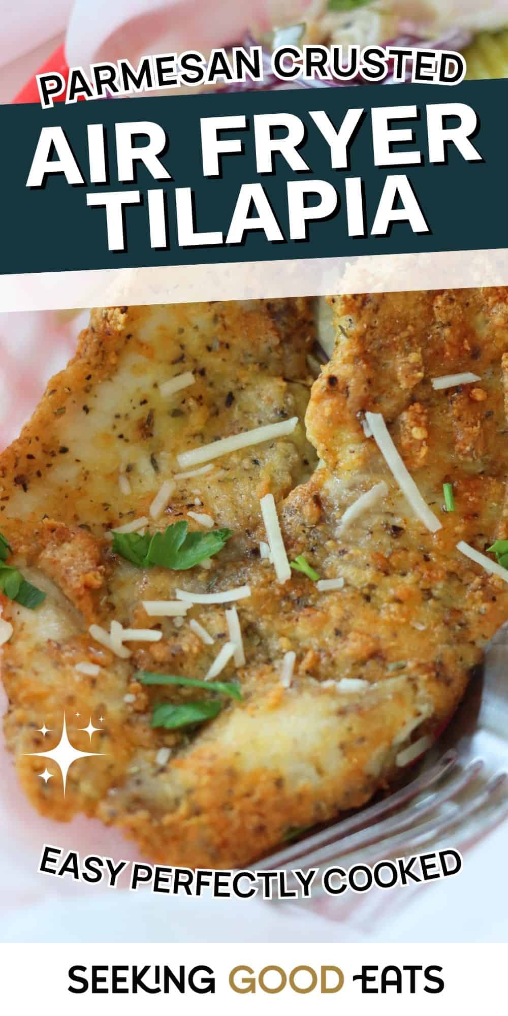 Healthy Crispy Parmesan Crusted Air Fryer Tilapia