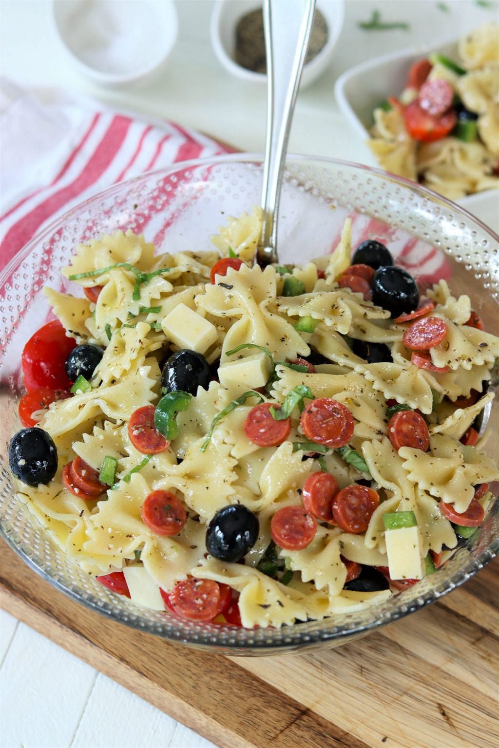 Zesty Pasta Salad with Italian Dressing (Two Ways) Seeking Good Eats