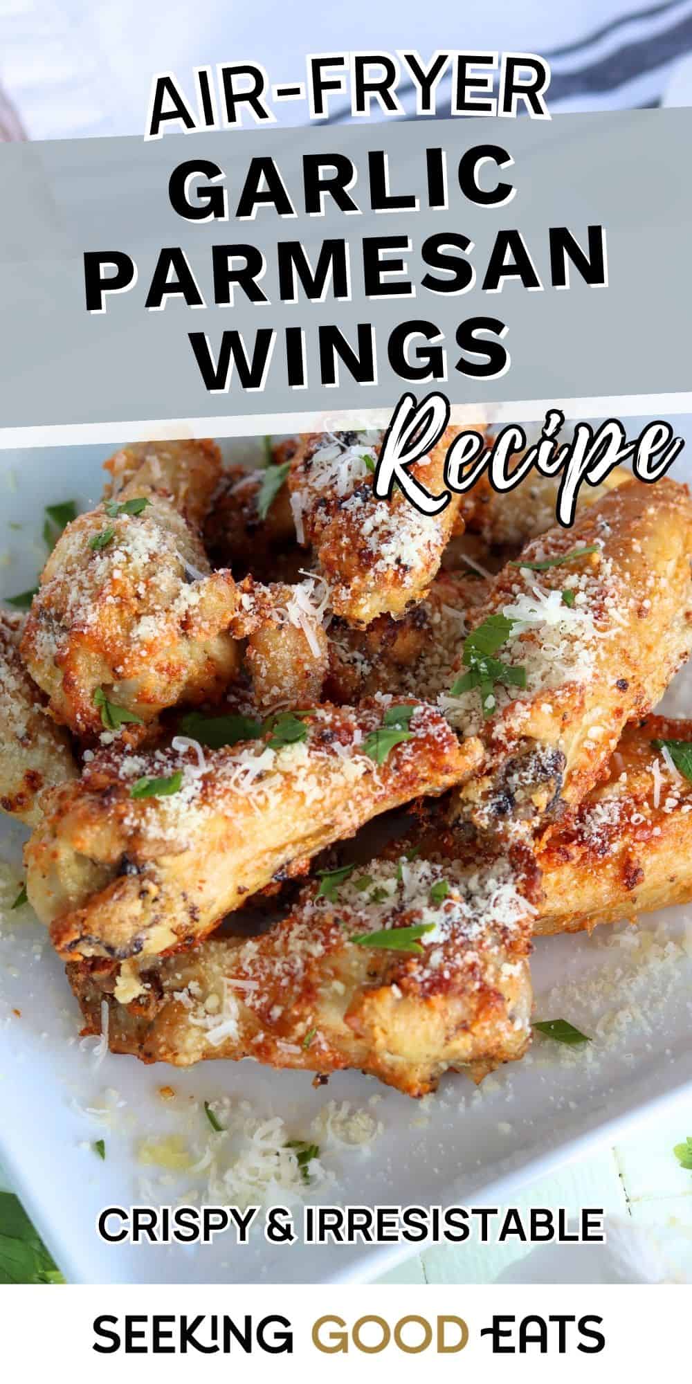 Crispy Garlic Parmesan Wings in Air Fryer