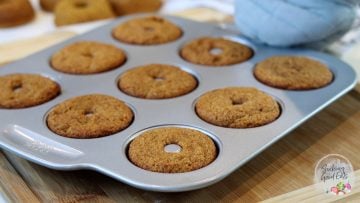 fresh baked pumpkin donuts right out of the oven