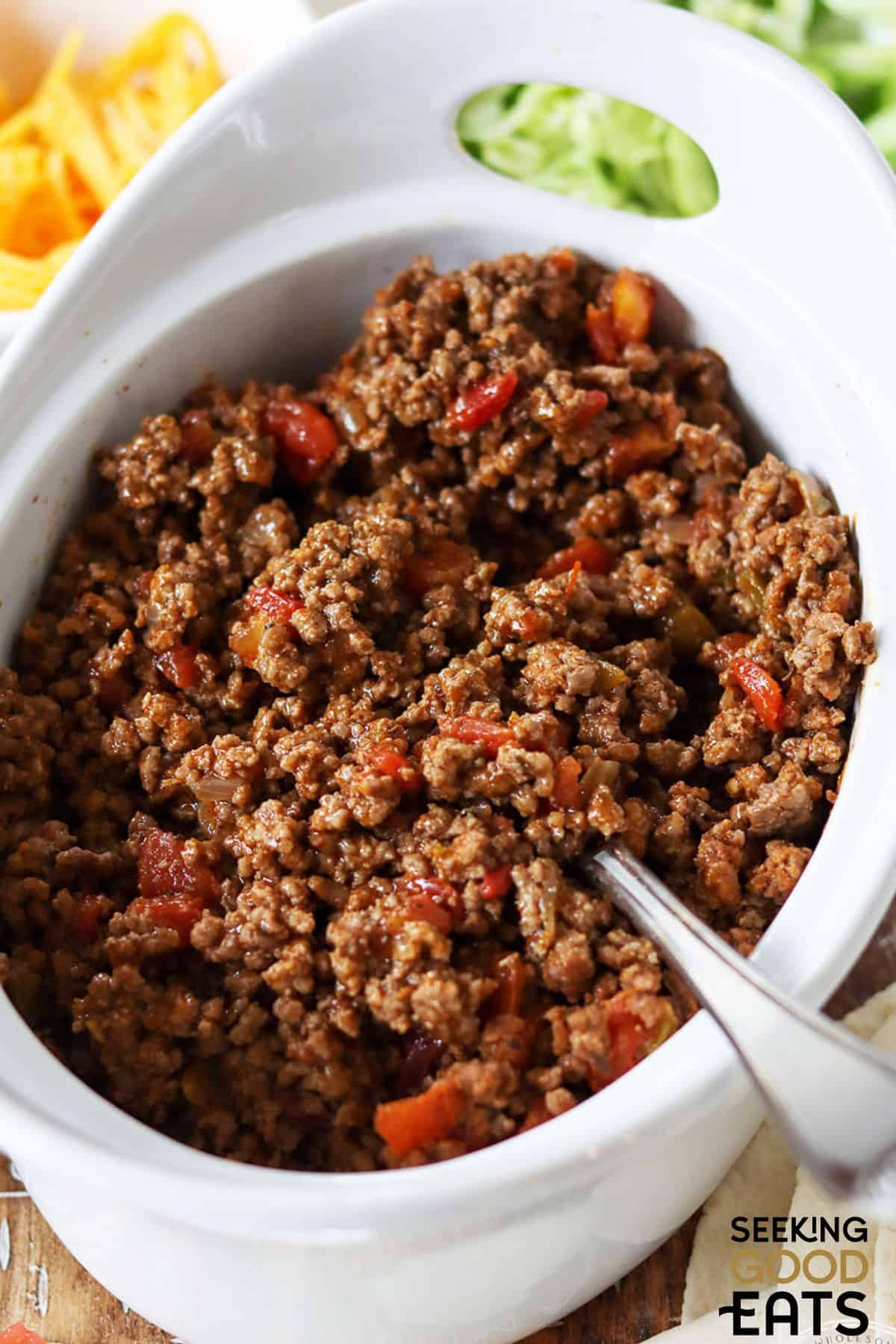 Mexican style ground beef.