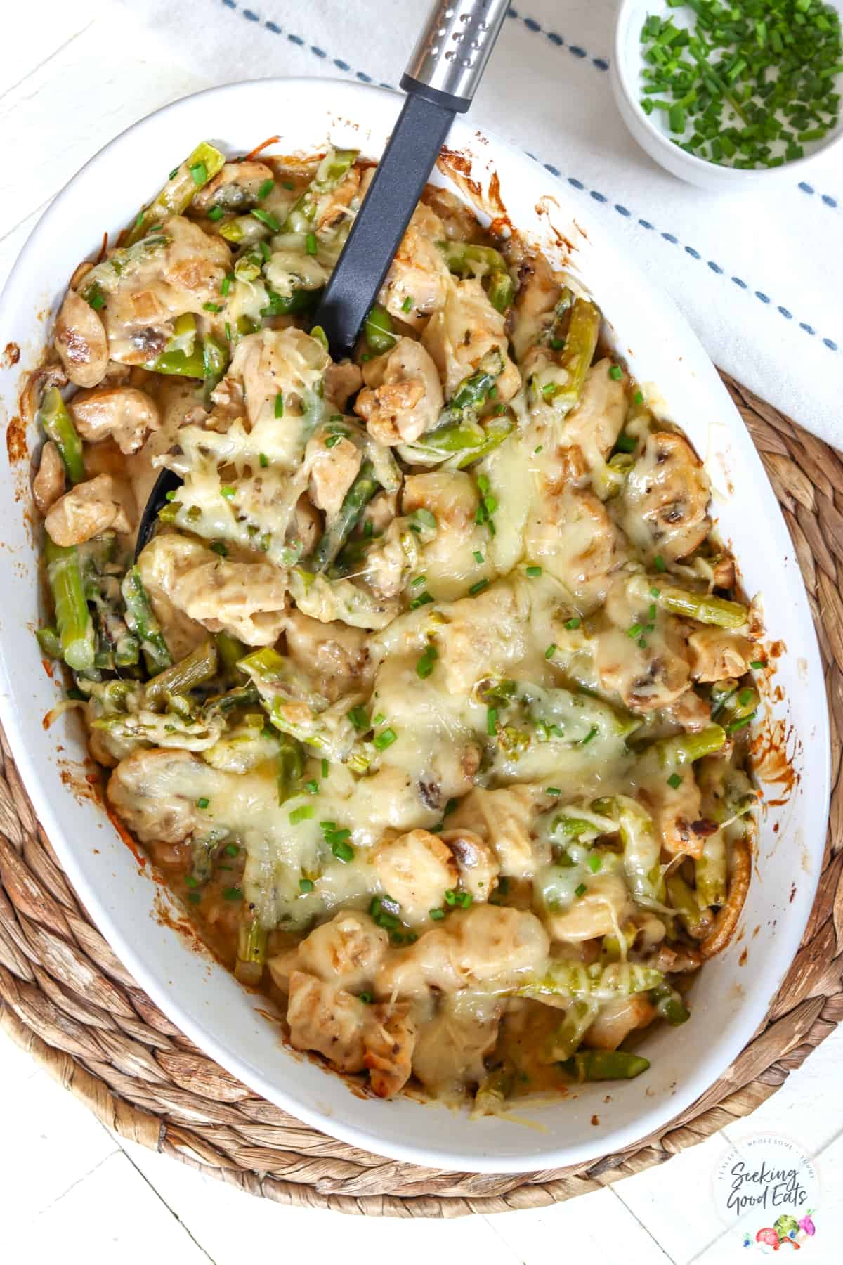 Creamy Chicken Asparagus Bake Seeking Good Eats