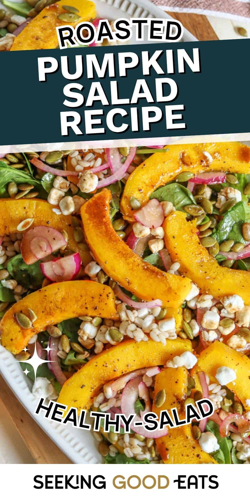 Healthy Autumn Inspired Roasted Pumpkin Salad Recipe