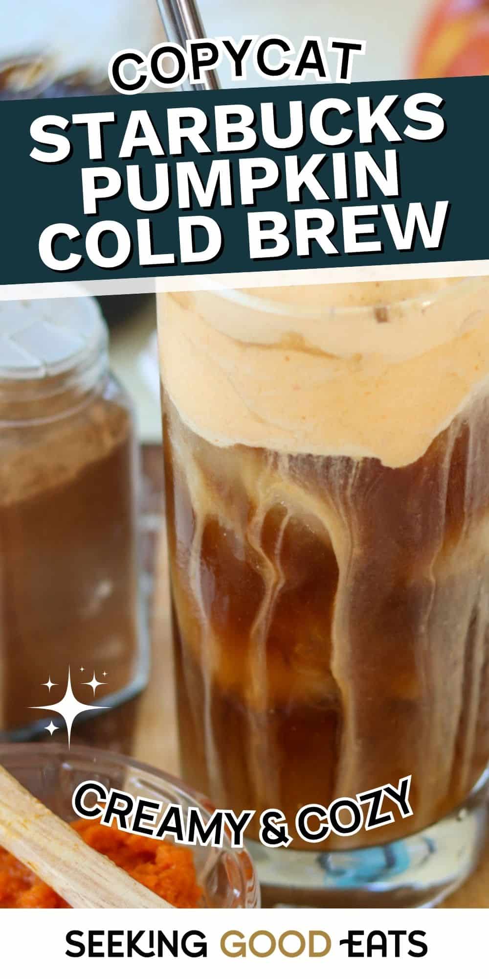 Healthy Fall Inspired Copycat Starbucks Pumpkin Cold Brew