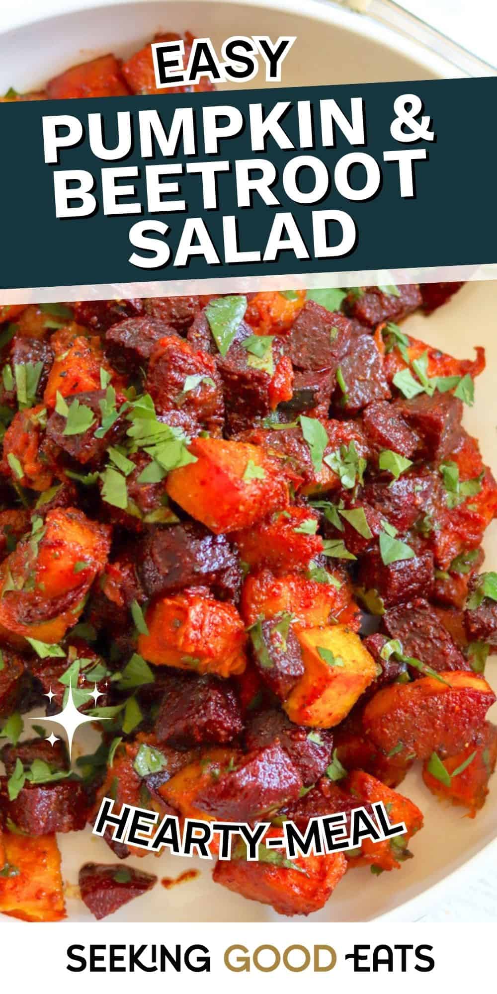 Healthy Fall Inspired Pumpkin and Beetroot Salad