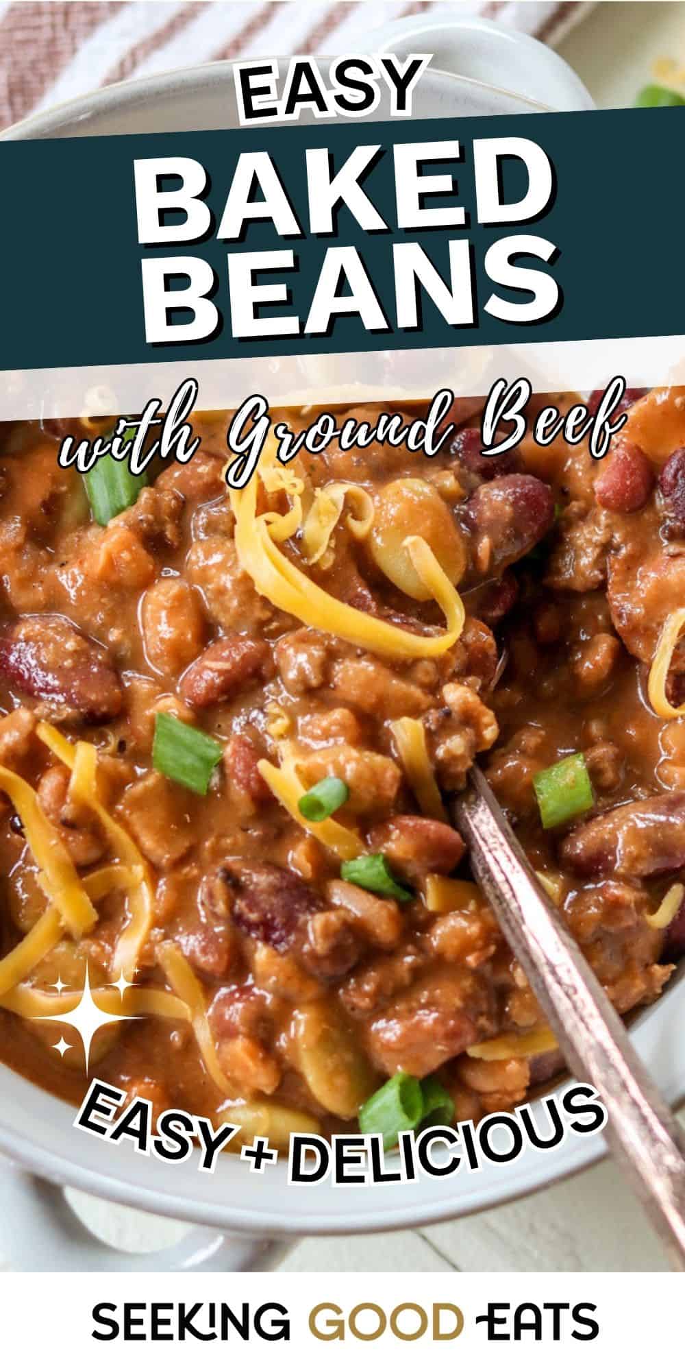 High Protein Hearty Baked Beans With Ground Beef