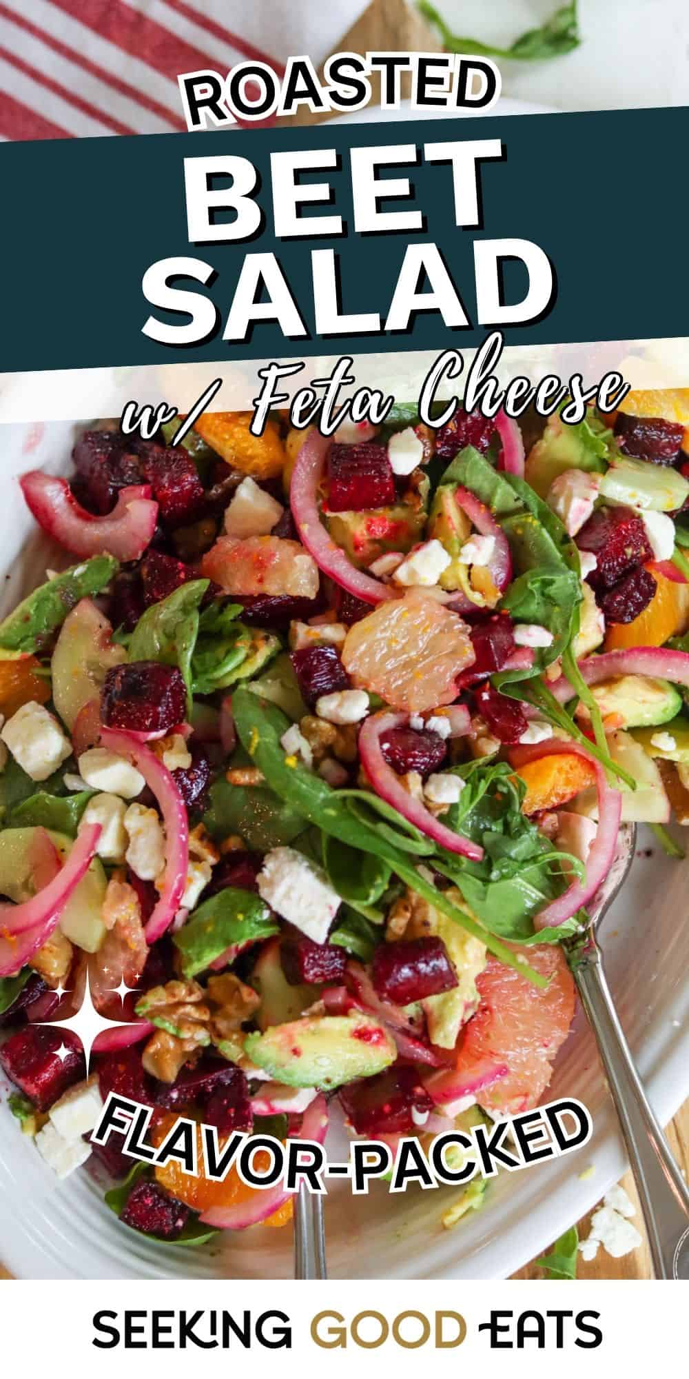 Vibrant Roasted Beet Salad with Feta Cheese