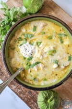 Green Enchiladas Chicken Soup (Slow Cooker + Instant Pot)
