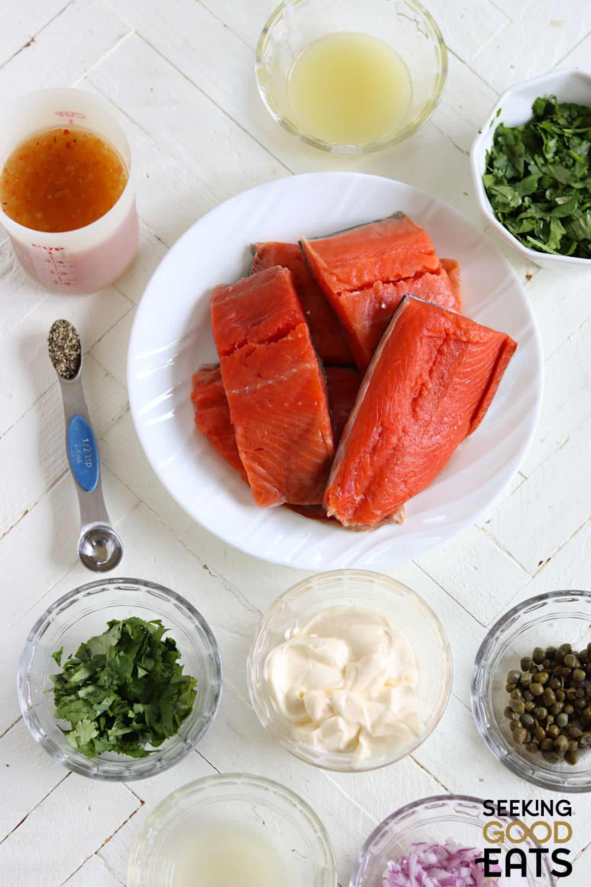 lemon grilled salmon with cilantro sauce ingredients