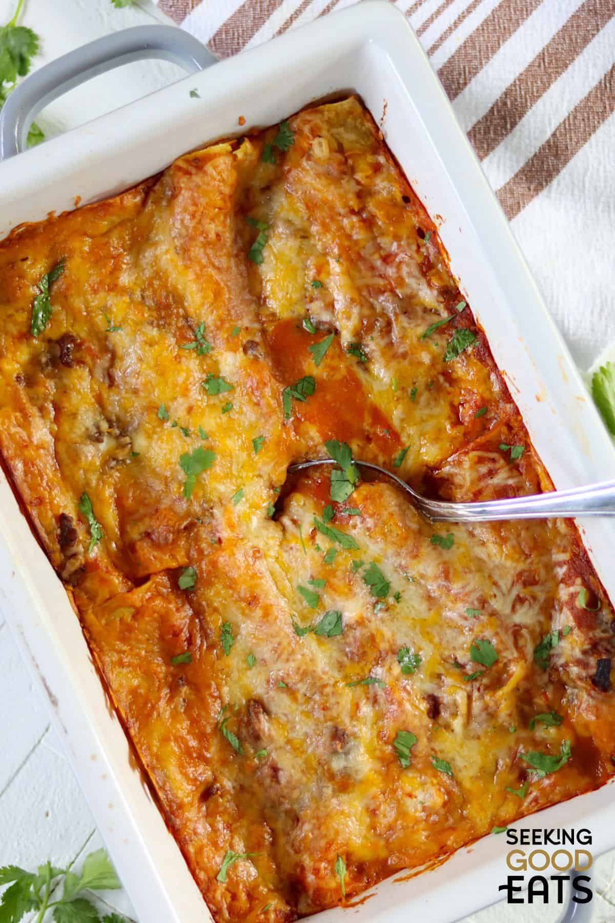 beef enchiladas with ground beef