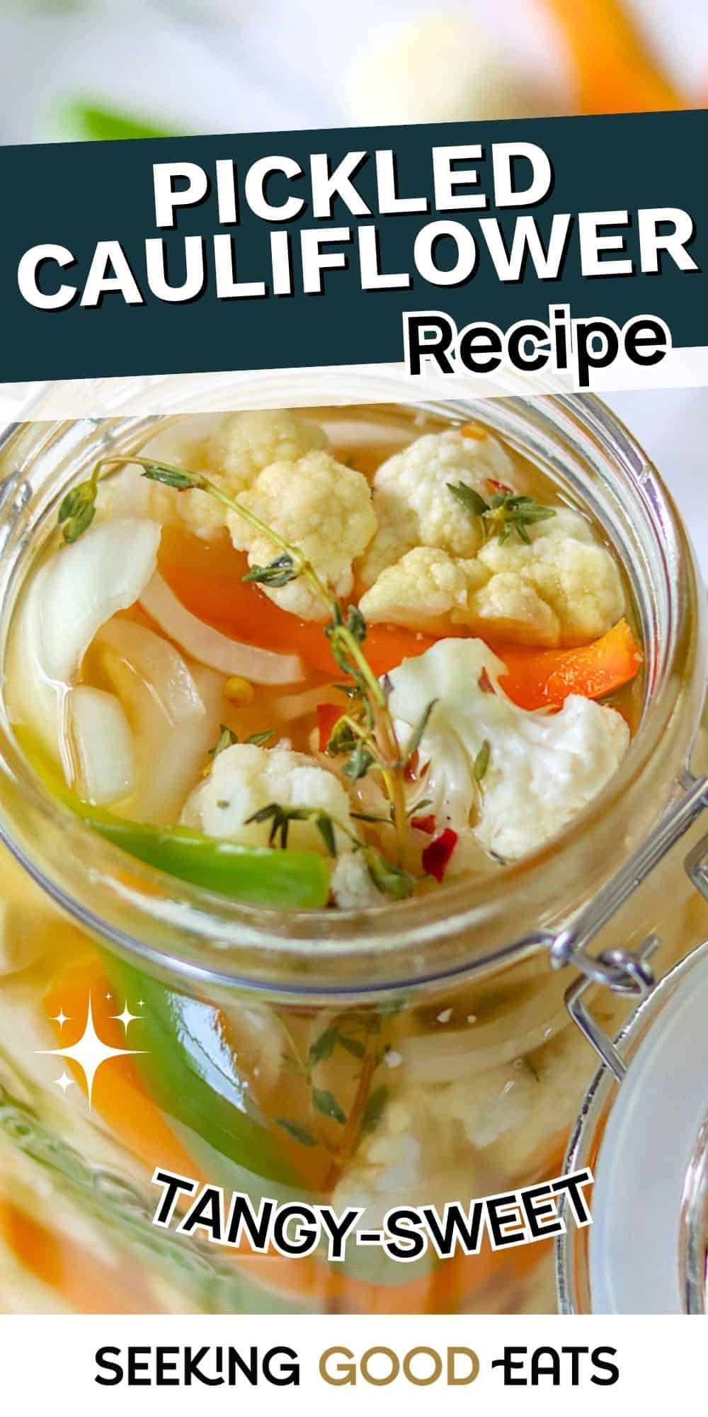 Low Carb Crisp Pickled Cauliflower Recipe