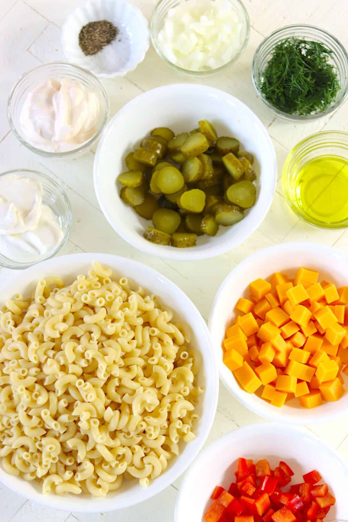 dill pickle pasta salad ingredients