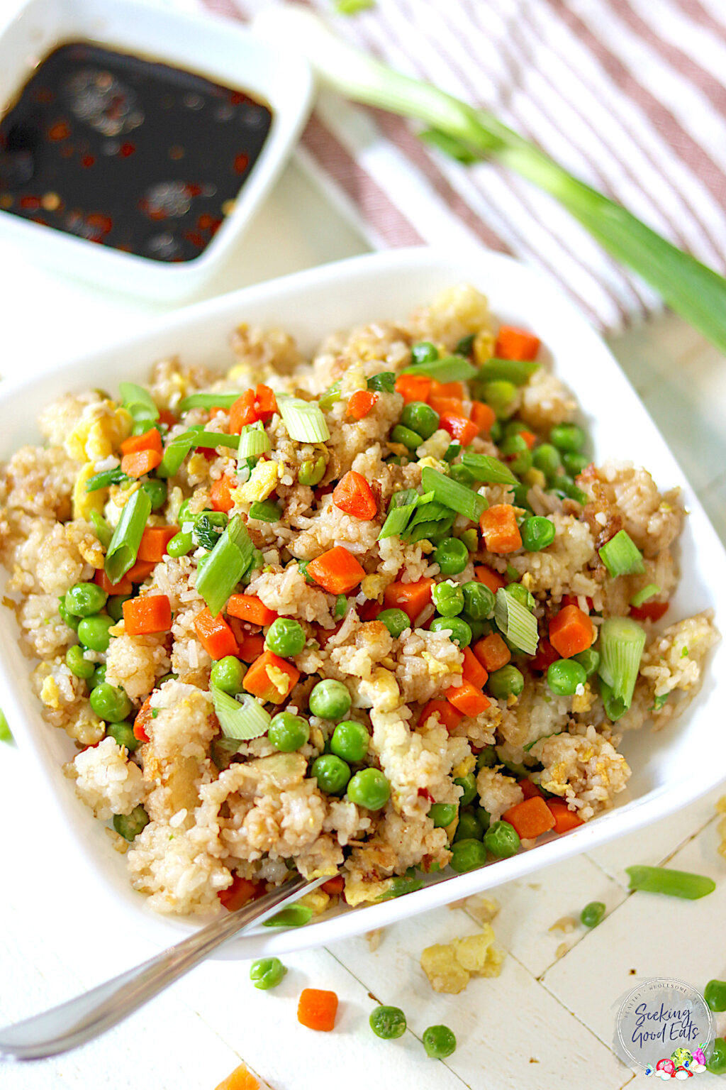 Healthier Egg Fried Rice Recipe | Seeking Good Eats