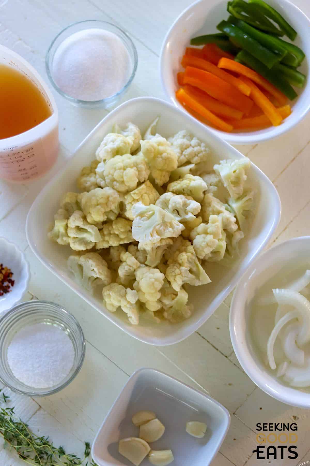 pickled cauliflower ingredients