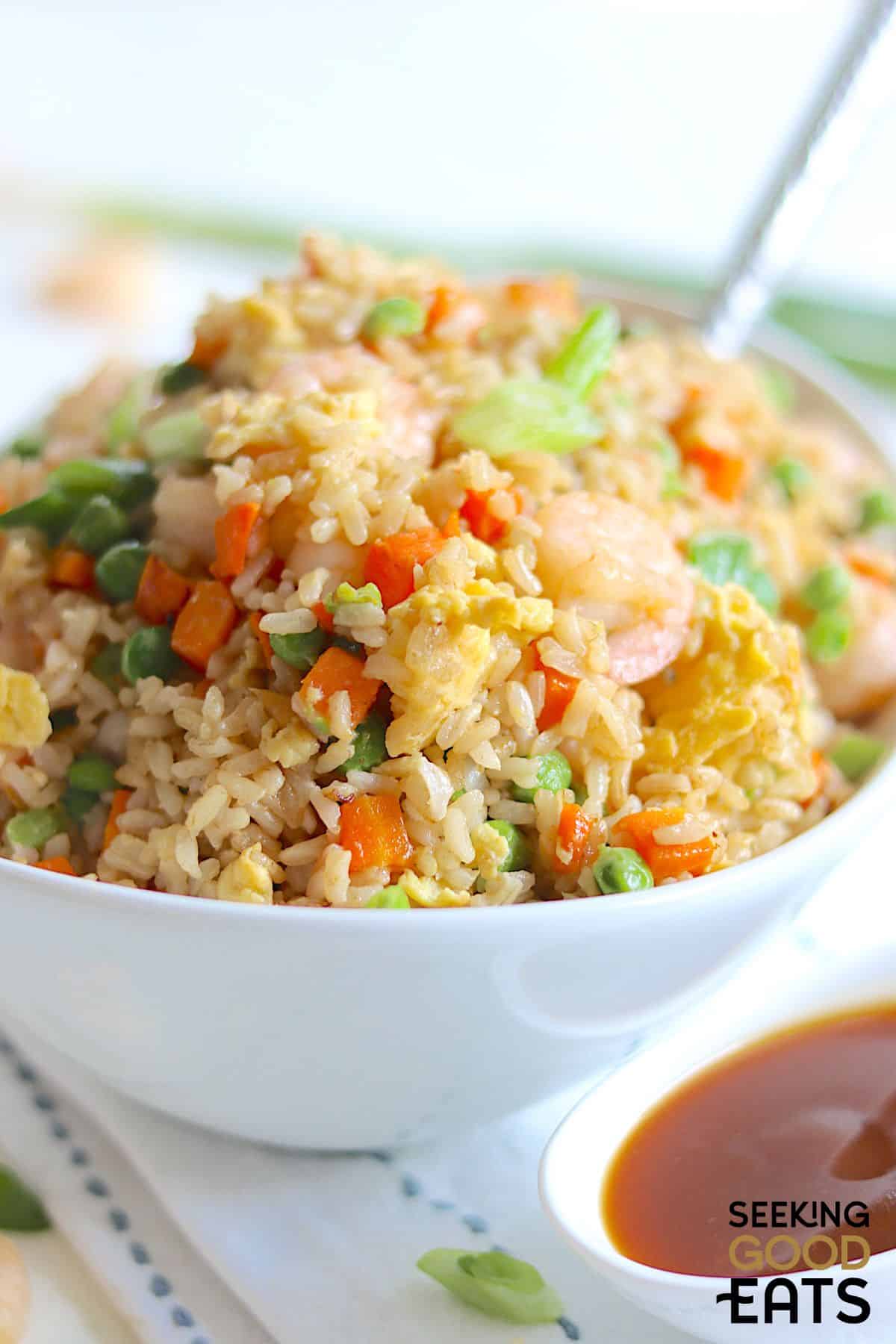 stir fried rice with shrimp