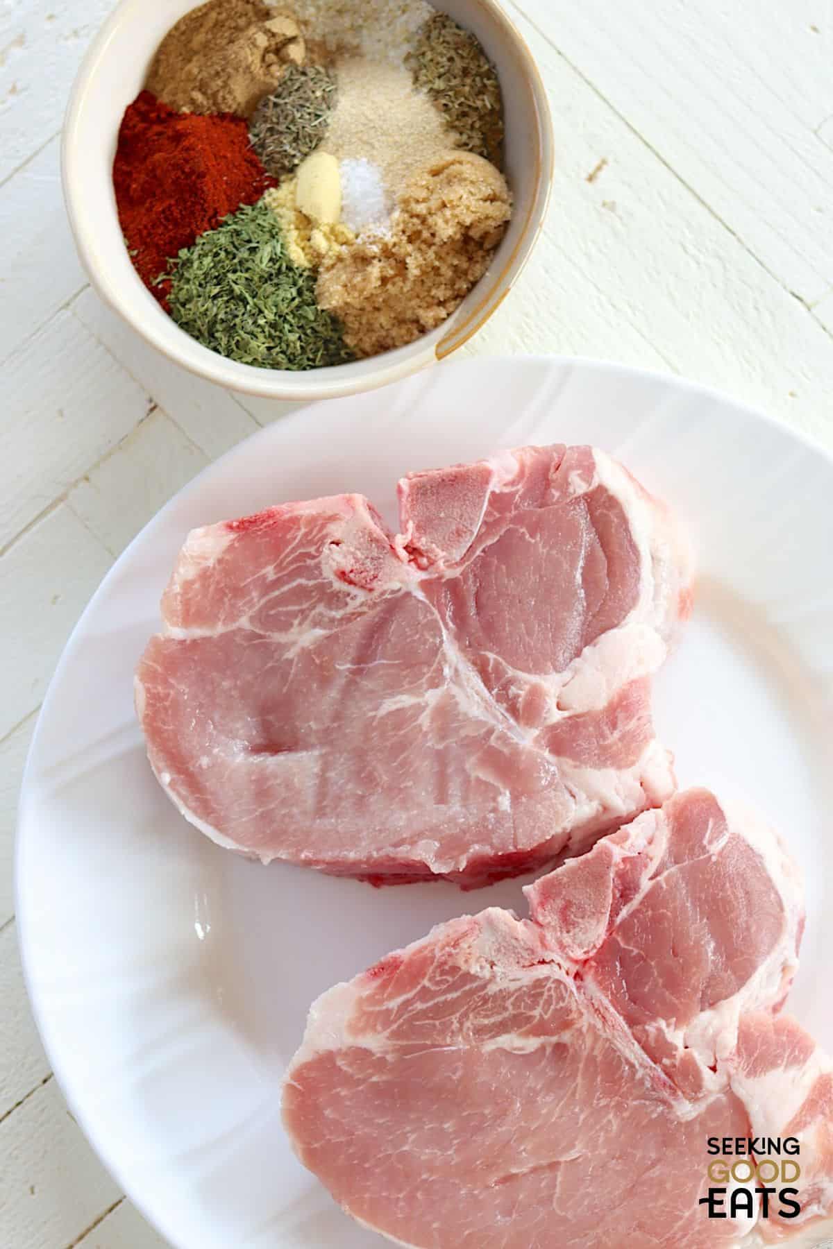 air fryer bone in pork chops ingredients