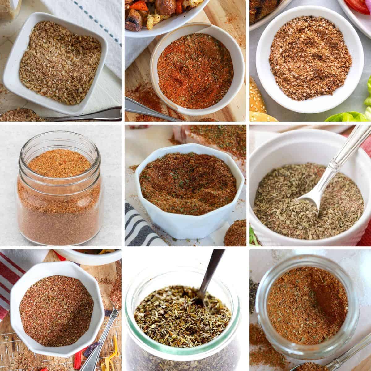 collection of 9 featured seasoning recipes