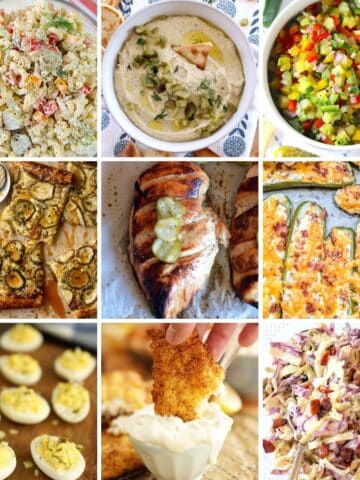 Collage of Dill Pickle Flavored Recipes