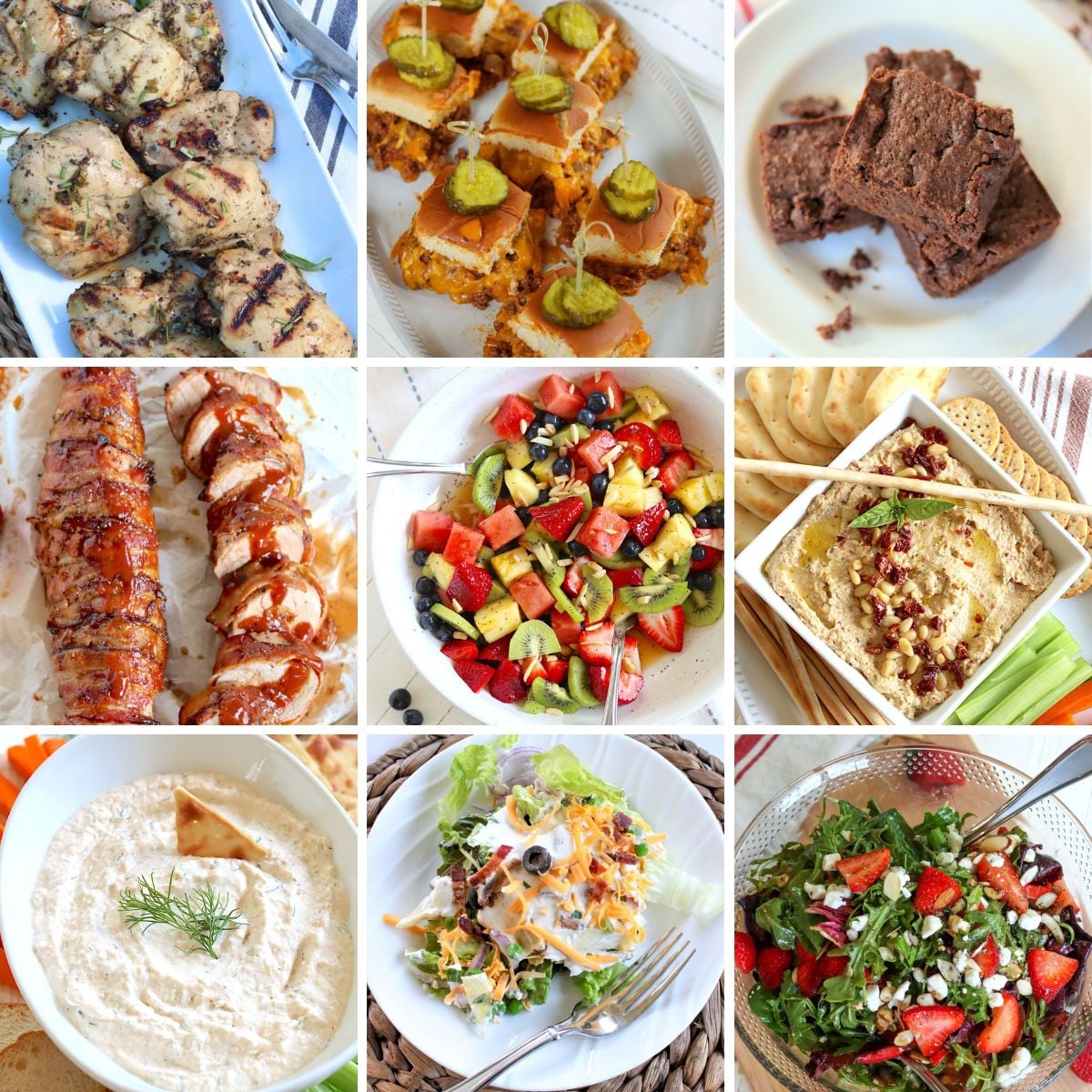 Easy 4th of July Food Ideas for a party.