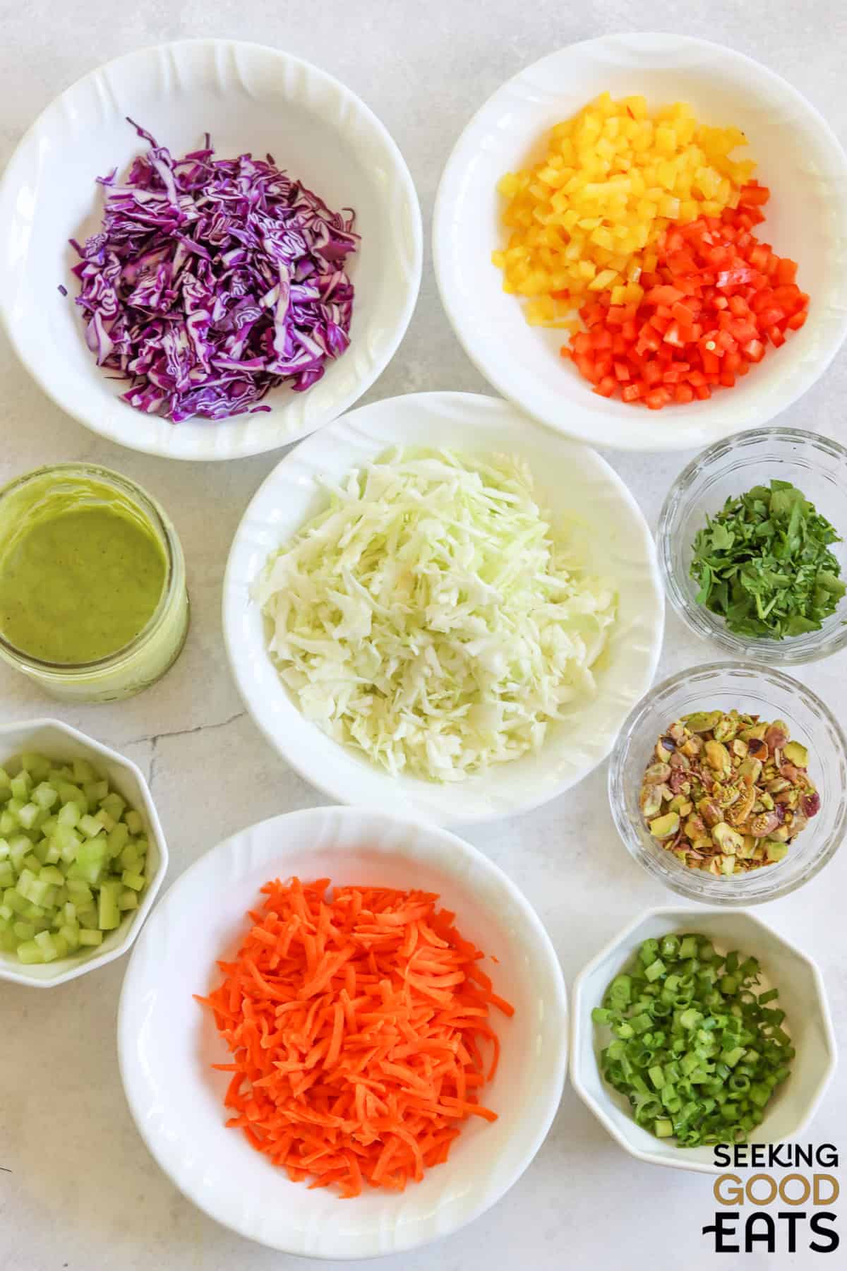 Colorful Green Goddess Cabbage Salad That's So Addictive. | Seeking Good  Eats