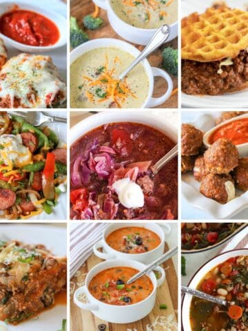 Featured image of recipes made with sausage.