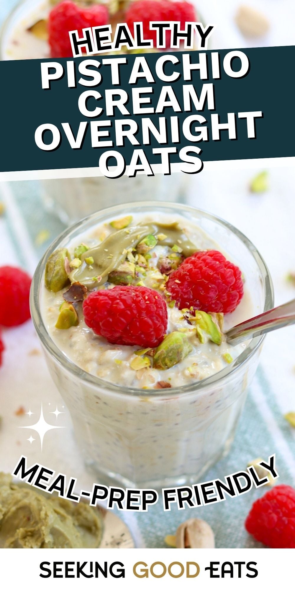 Healthy Pistachio Cream Overnight Oats You'll Crave